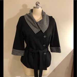 Black Jacket by Valerie Bertinelli- 3/4 Sleeve-MED